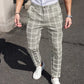 🔥50% RABATT! Herren Karohose: Schlanker Schnitt, knitterbeständiger Stoff – Business-Casual