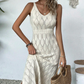 📢📢50% RABATT! ⏰2026 Neu eingetroffen Elegantes Kleid mit V-Ausschnitt & Pointelle-Strickmuster ✨