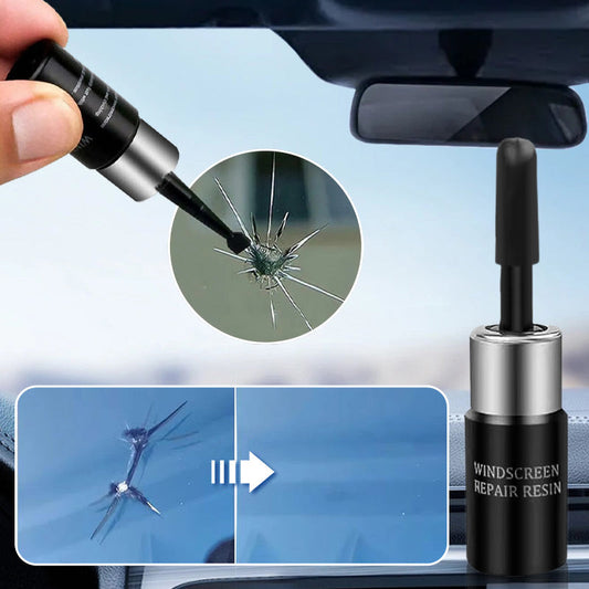 🚗 DIY Glasreparaturset für Windschilde – Repariert Risse & Sternschäden, Transparent & Sparen Sie teure Austauschkosten