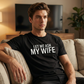 "Lass mich mal meine Frau fragen" - Lustiges Print-Shirt für Männer