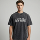 "Lass mich mal meine Frau fragen" - Lustiges Print-Shirt für Männer