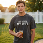 "Lass mich mal meine Frau fragen" - Lustiges Print-Shirt für Männer