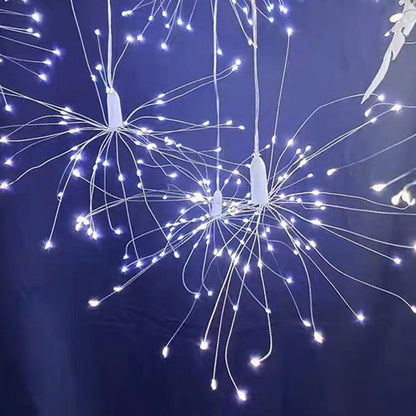 🎇 Solar-Feuerwerk-Lichterkette für Garten & Partys