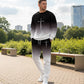👕 Herren-Trainingsanzug – Farbverlauf-Design, Weich & Atmungsaktiv – Für Sport, Streetstyle & Alltag, Frühling/Herbst