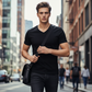 👕 Unisex V-Neck T-Shirt – Premium Baumwolle, Sportliche Passform & Atmungsaktiv – Für Alltag & Sport, 11 Farben
