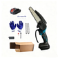 🪚 6-Zoll Mini Elektro-Kettensäge – Kabellos, Einhandbedienung & 8 Sekunden Schnitte – Für Garten & Heimwerken, 800W