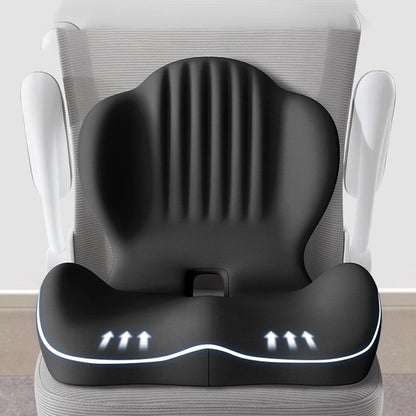 Ergonimisches Sitzkissen mit Lordosenstütze
