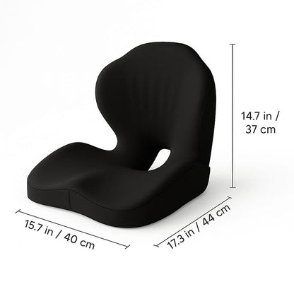 Ergonimisches Sitzkissen mit Lordosenstütze