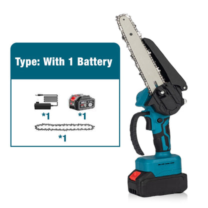 🔥 Zeitlich begrenzte Aktion: 50 % Rabatt 🔥 6-Zoll-Akku-Minikettensäge mit 2 ✨ Akkus Kabellos und tragbar, ideal zum Zurückschneiden und zur Holzfällung