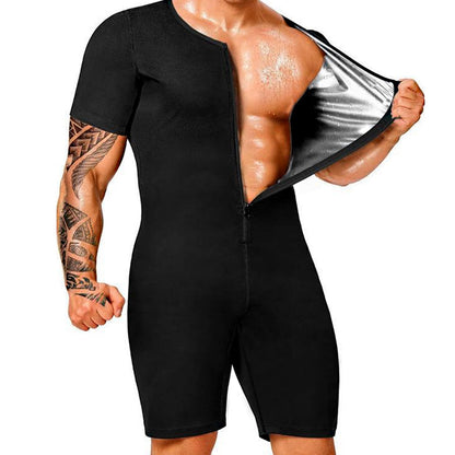 🧖‍♂️ 50% RABATT! 🔥 Ganzkörper-Sauna-Overall für Herren – Steigert Kalorienverbrauch, Muskelkompression & Wärmespeicherndes Polymergewebe 💪