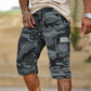 Herren-Camo-Cargoshorts mit mehreren Taschen
