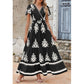 💖 LETZTER TAG DES VERKAUFS – 49% RABATT 💐Damen Freizeitkleid mit V-Ausschnitt, Boho-Maxikleid