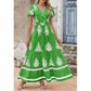 💖 LETZTER TAG DES VERKAUFS – 49% RABATT 💐Damen Freizeitkleid mit V-Ausschnitt, Boho-Maxikleid