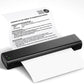 Tragbarer kabelloser Drucker, ideal für Reisen, D810 Bluetooth-Thermodrucker, unterstützt Papierformat US Letter 8,5 x 11 Zoll, inklusive Drucker für Tattoo-Studios und Büros.