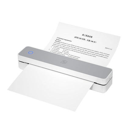 Tragbarer kabelloser Drucker, ideal für Reisen, D810 Bluetooth-Thermodrucker, unterstützt Papierformat US Letter 8,5 x 11 Zoll, inklusive Drucker für Tattoo-Studios und Büros.