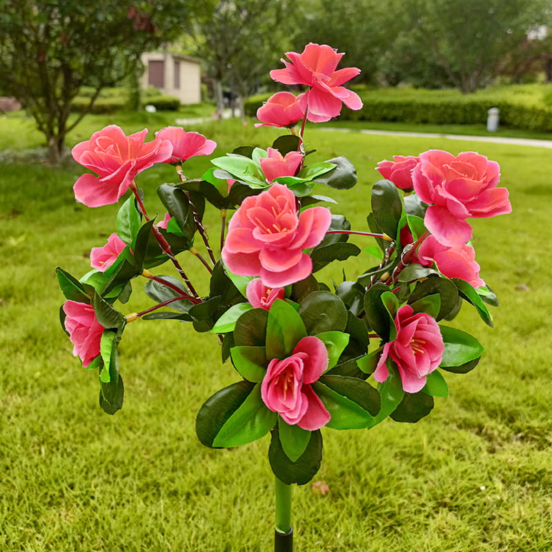Solar-LED Blüten-Bodeneinstecker – Rhododendron Blumenleuchte für Garten & Terrasse🌺💡