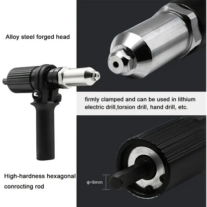 Adapterset für elektrische Nietpistole