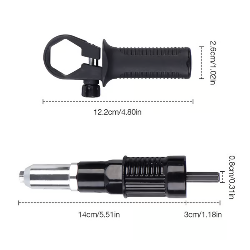 Adapterset für elektrische Nietpistole