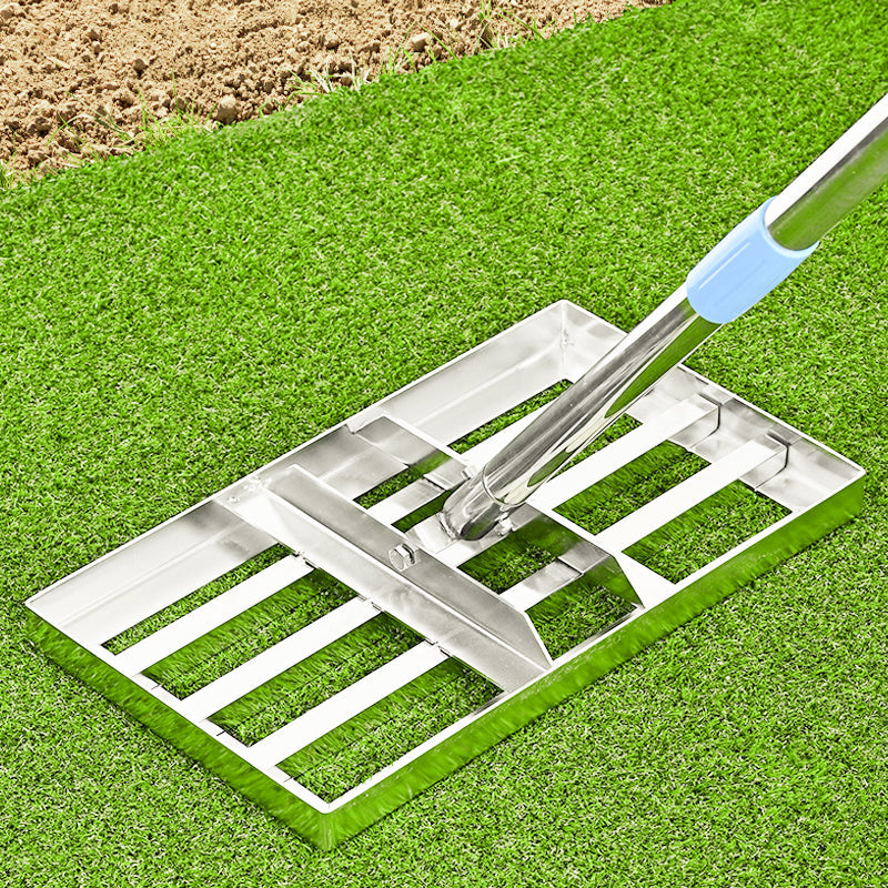 ⛳🌱 Edelstahl Rasenplanierer & Garten-Rechen – Präziser Nivellierer für Golf, Rasen & Sandflächen