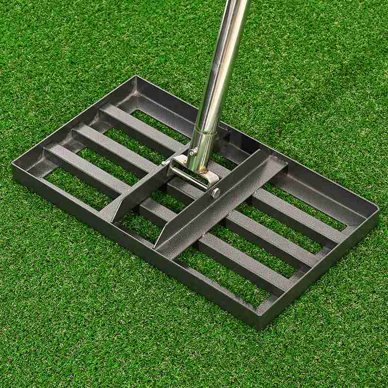 ⛳🌱 Edelstahl Rasenplanierer & Garten-Rechen – Präziser Nivellierer für Golf, Rasen & Sandflächen
