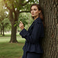 Elegante Taillengürtel-Wickeljacke | Breitrevers Business Casual Blazer | Knitterfreier Büromantel