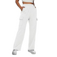 Cargohose für Damen mit hoher Taille und weitem Bein