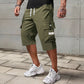 Lässige Herren-Workwear-Hose mit Kordelzug und 7/8-Schnitt