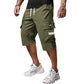 Lässige Herren-Workwear-Hose mit Kordelzug und 7/8-Schnitt