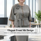 Set aus Peplum-Oberteil mit Gürtel und Bleistiftrock für Damen