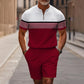 🔥Solange der Vorrat reicht 40 % Rabatt!🎉Herren-Hemd-und-Shorts-Set mit Viertelreißverschluss