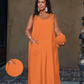 Damen ärmelloses Maxikleid mit Taschen für den lässigen Alltag
