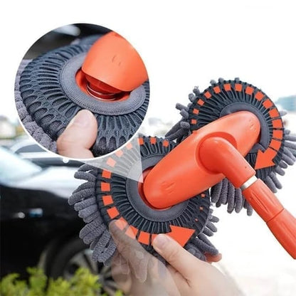 🔥 Heißer Verkauf ❤️‍🔥 Teleskop-Autowaschbürste mit Doppelschicht-Borsten