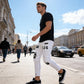 👖 50% RABATT! 🔥 Herren Jeans in Schwarz – Slim Fit mit Destroyed-Effekt, Moderner Streetstyle Für Einen Coolen Look 🖤