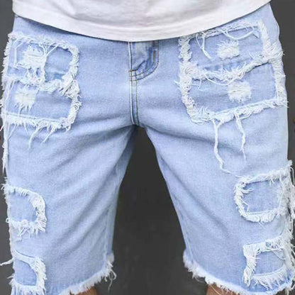 💎 -50% AUF HERREN-RIPPED-SHORTS! 💎 Coole Fransen, Atmungsaktive Baumwolle & Straight-Leg für den Sommer👖🔥
