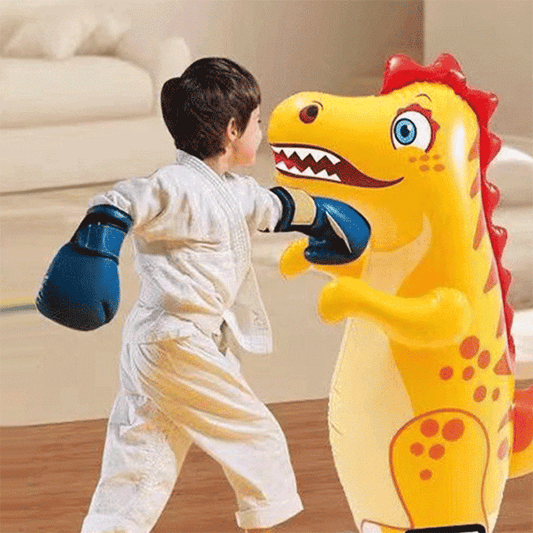 Aufblasbarer Dinosaurier-Stehauf-Boxspielzeug für Kinder