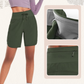 Damen Hochtaillierte Sportshorts mit Schnelltrocknungsfunktion