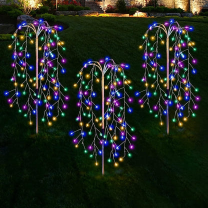 🎆☀️Solar-Bodenlampe als Feuerwerk – dekorativ & wetterfest – perfekt für Garten & Wege