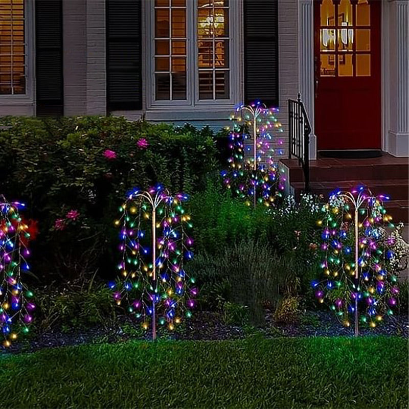 🎆 50% RABATT! ✨ Solar-Bodenlampe „Feuerwerk“ – Dekorativ, IP55 wasserdicht & 8-10h Licht für Garten und Terrasse ☀️