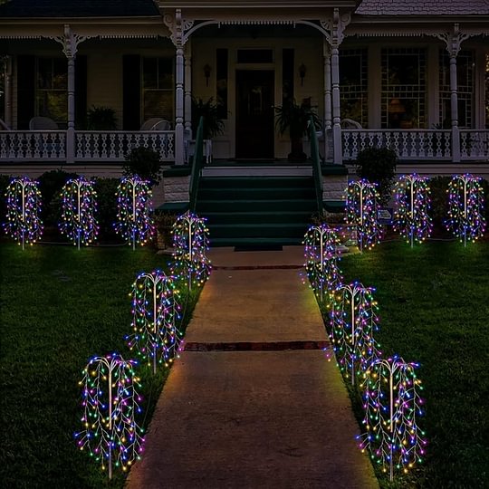🎆 50% RABATT! ✨ Solar-Bodenlampe „Feuerwerk“ – Dekorativ, IP55 wasserdicht & 8-10h Licht für Garten und Terrasse ☀️