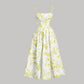 🌷Sonderangebot für nur 29,99 €!!🌷Midi-Kleid für Damen mit Print und Schnürung
