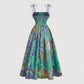 🌷Sonderangebot für nur 29,99 €!!🌷Midi-Kleid für Damen mit Print und Schnürung