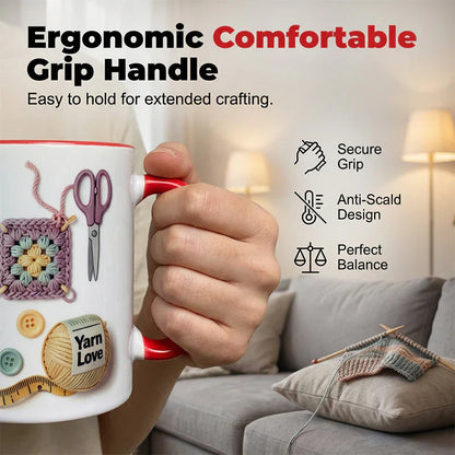 🔥 LIMITIERT: -50% ☕🧶 Wollbecher für Häkeln & Stricken – praktisch, dekorativ & perfekt als Geschenkidee 🎁
