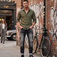 Herren Slim Straight Jeans mit Rissen