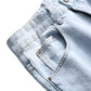 Herren Slim Straight Jeans mit Rissen