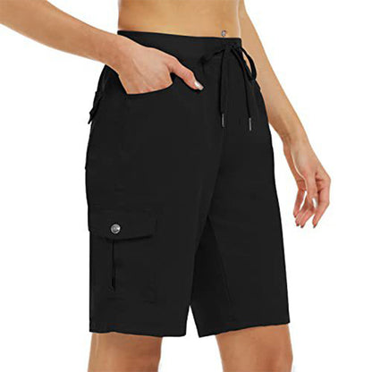 Cargo-Shorts für Damen – schnelltrocknend mit praktischen Taschen – bequem & funktional für Freizeit & Reise
