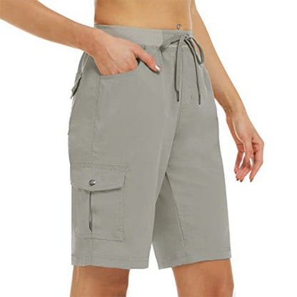 Cargo-Shorts für Damen – schnelltrocknend mit praktischen Taschen – bequem & funktional für Freizeit & Reise