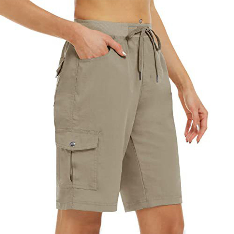 Cargo-Shorts für Damen – schnelltrocknend mit praktischen Taschen – bequem & funktional für Freizeit & Reise