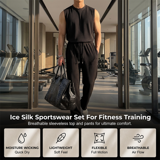 Herren- Tanktop- und Hose-Set mit lockerer Passform