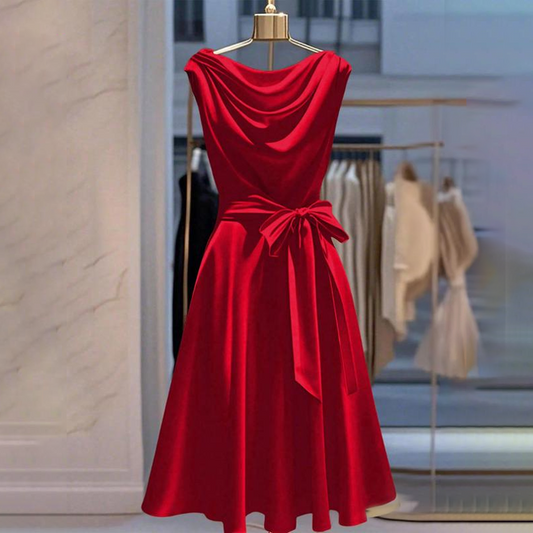 🎁Neu eingetroffen – 72 % Rabatt💥 Elegantes, ärmelloses Partykleid für Damen🌸Der elegante Schwan auf der Feier👠