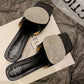 Sandalen mit quadratischem, rundem Absatz